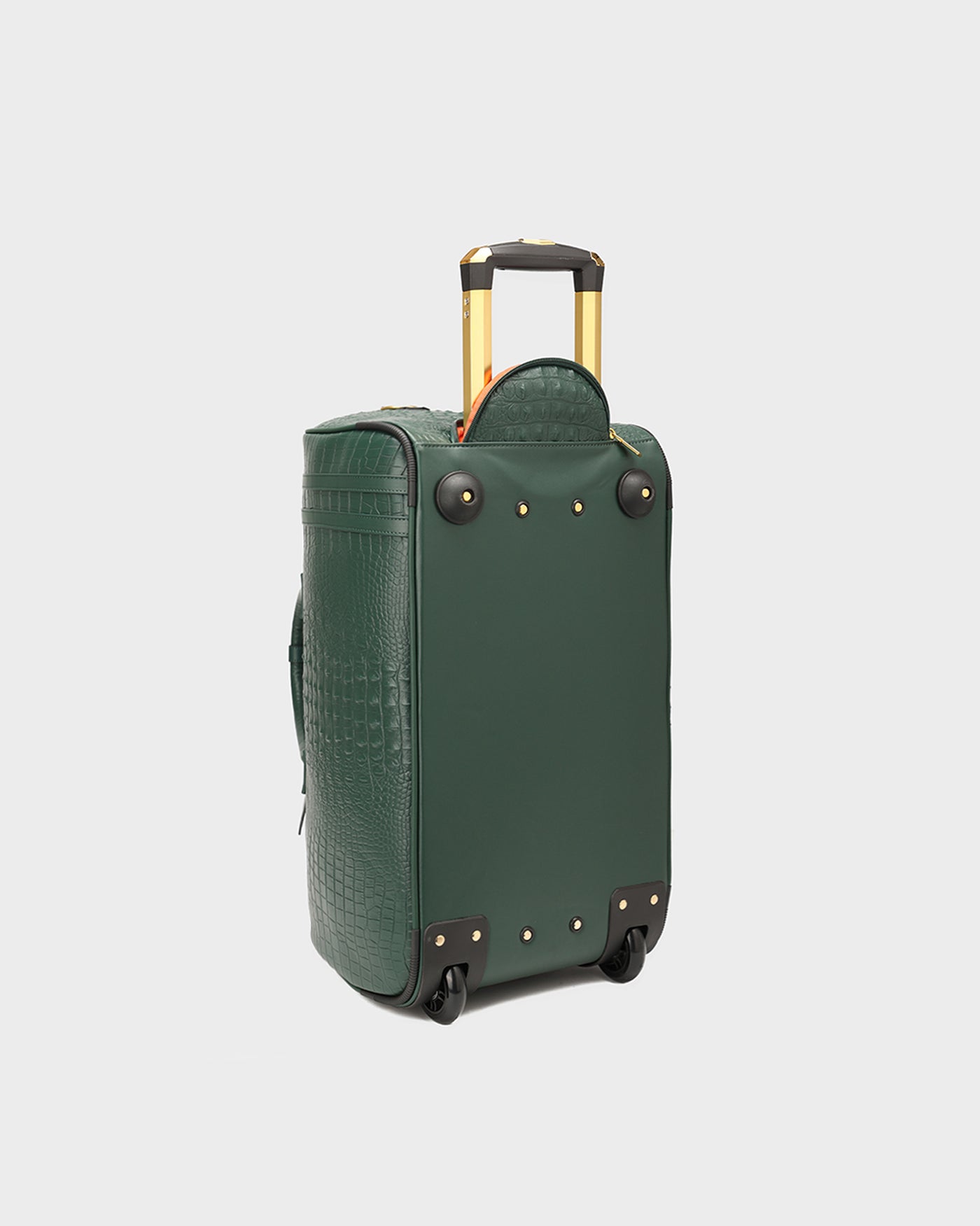 Statement Rolling Duffle Bag in Emerald Green