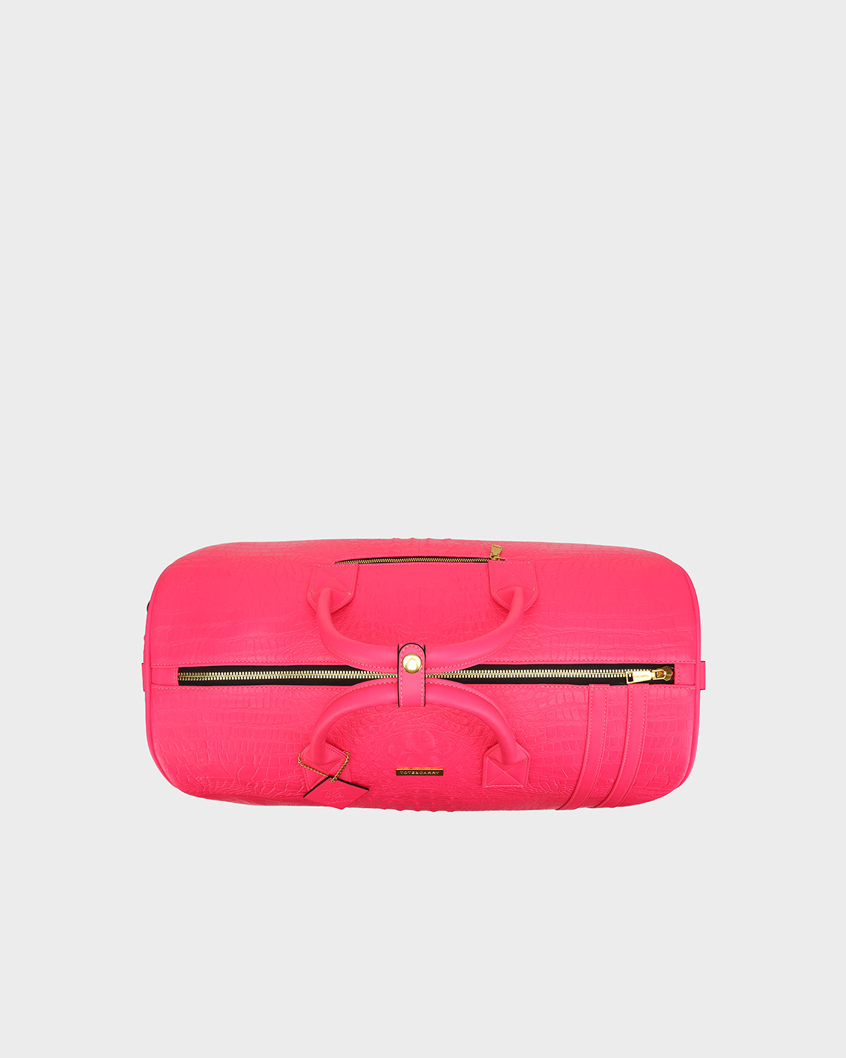 Statement Rolling Duffle Bag in Neon Pink
