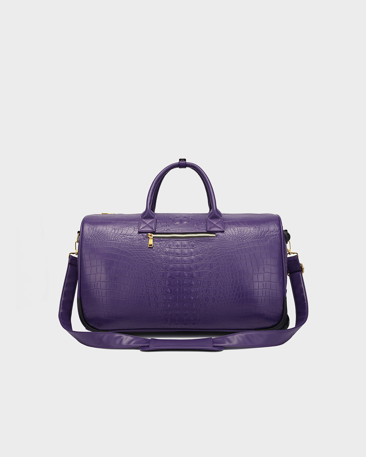 Statement Rolling Duffle Bag in Purple