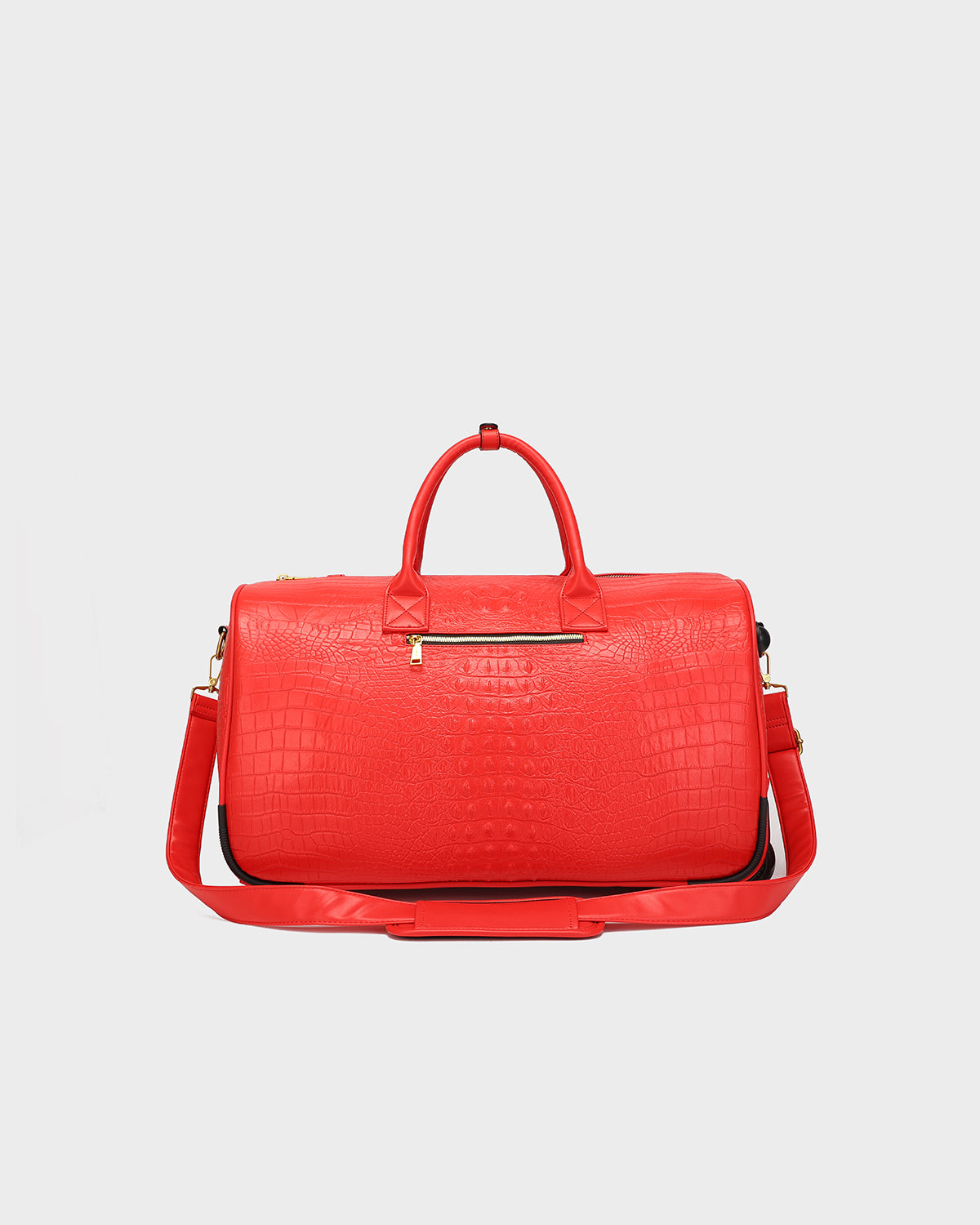 Statement Rolling Duffle Bag in Red