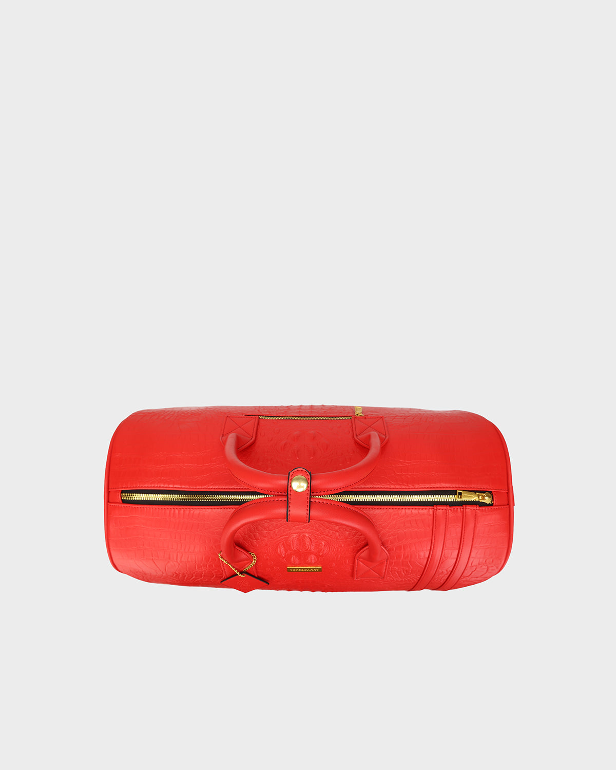Statement Rolling Duffle Bag in Red