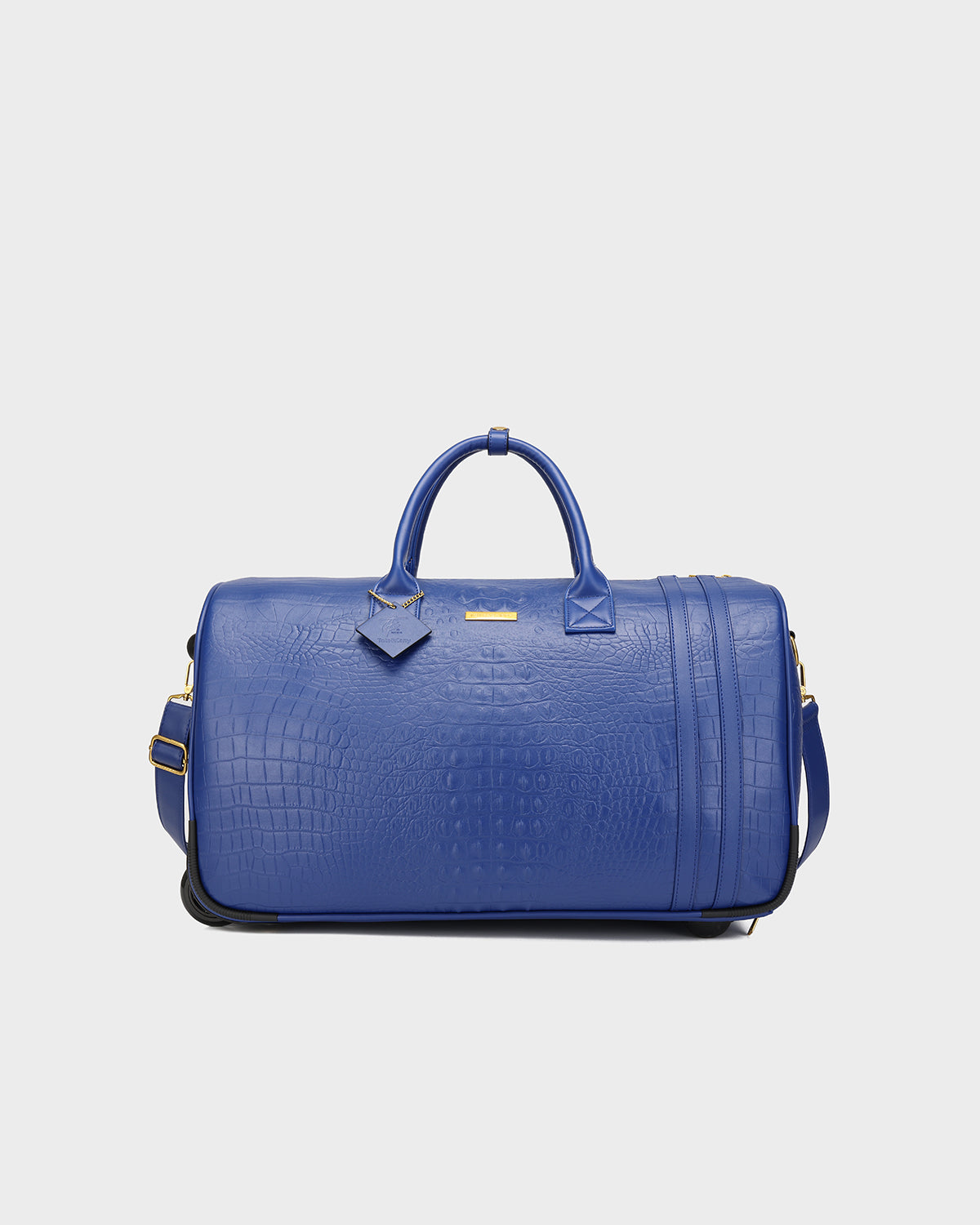 Statement Rolling Duffle Bag in Royal Blue