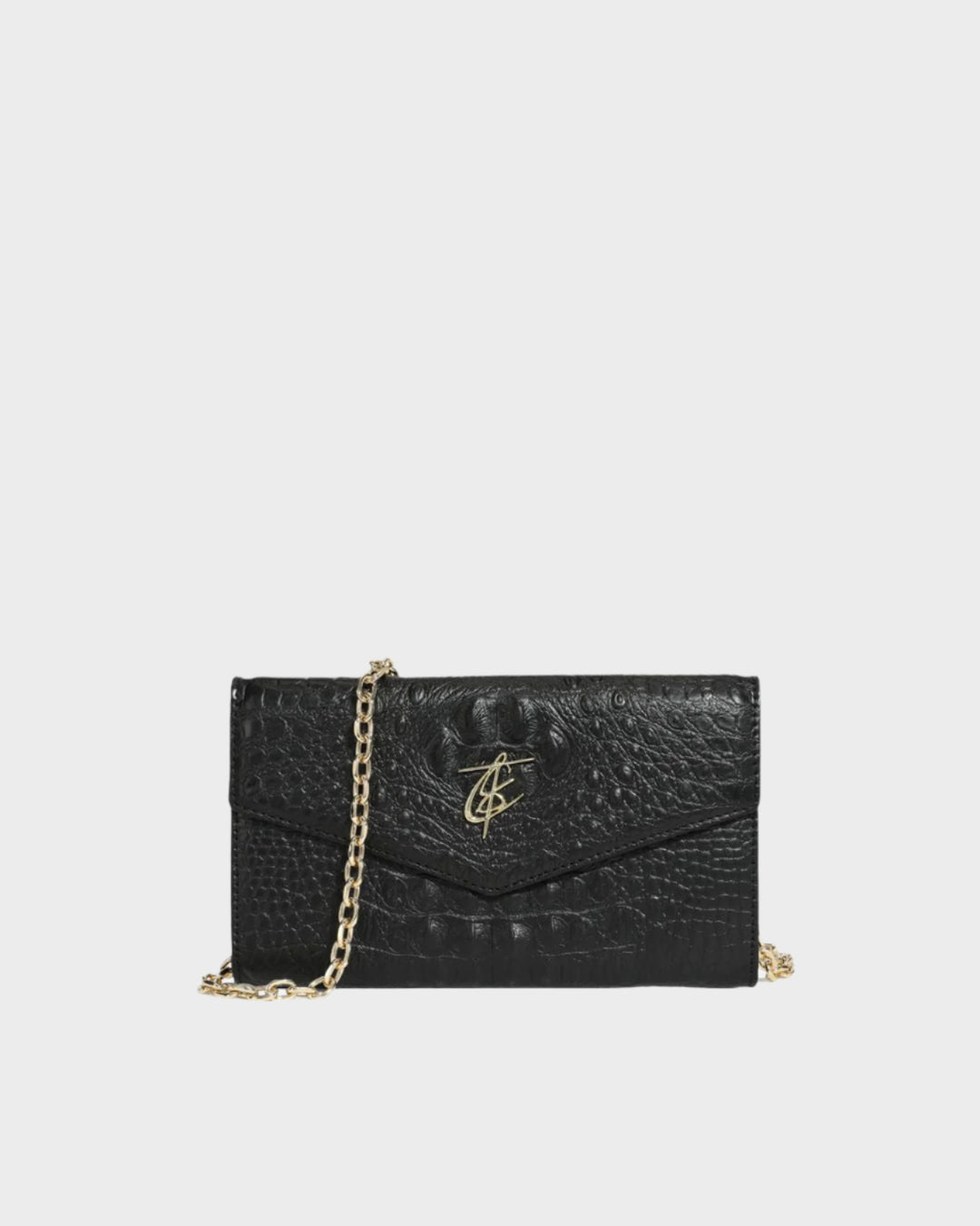 Apollo 2 Clutch Shoulder Bag in Black