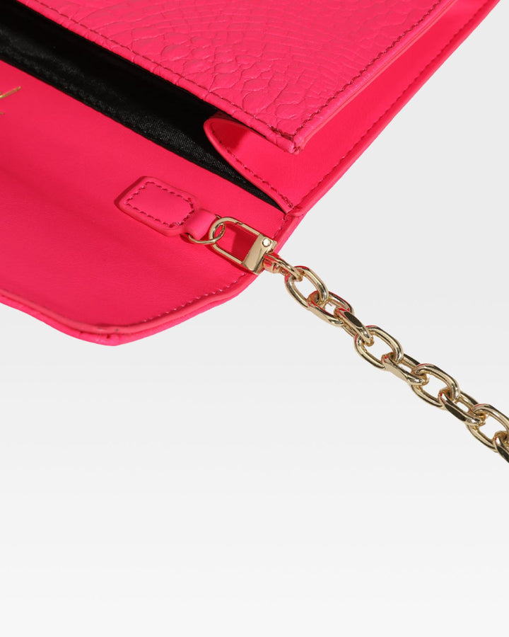 Apollo 2 Clutch Shoulder Bag in Neon Pink