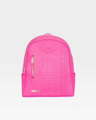 Statement Traveler Backpack in Neon Pink