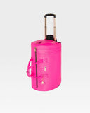 Statement Traveler Rolling Duffle in Neon Pink