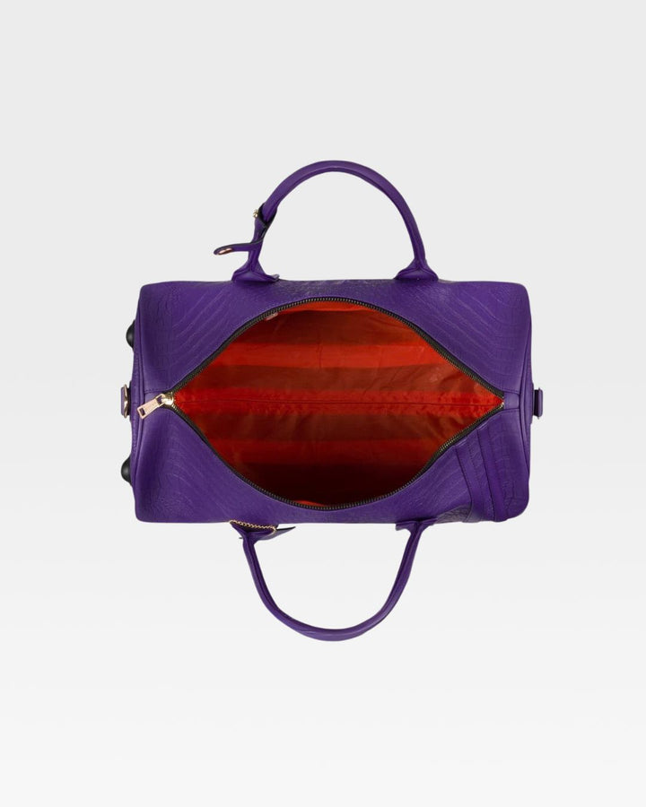 Apollo 2 Rolling Duffle Bag in Purple