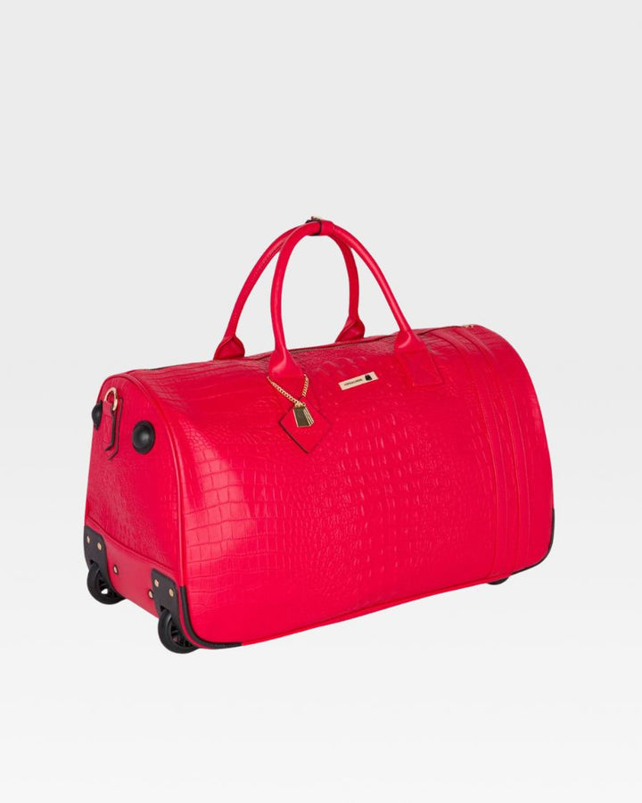 Apollo 2 Rolling Duffle Bag in Red