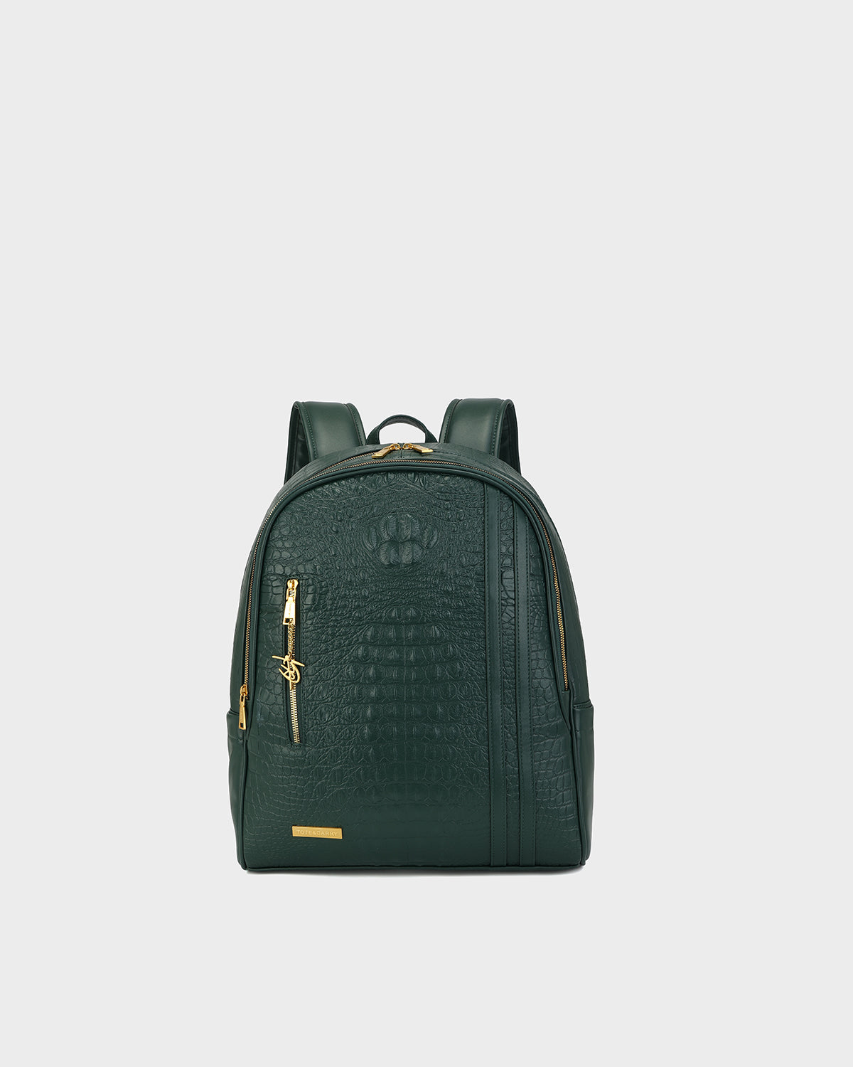Statement Traveler Rolling Duffle Set in Emerald Green