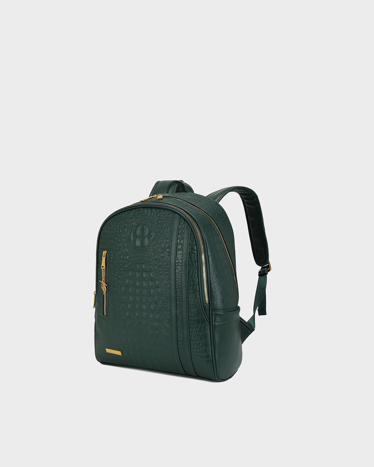 Statement Traveler Rolling Duffle Set in Emerald Green