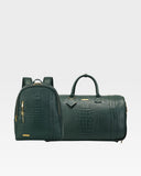 Statement Traveler Rolling Duffle Set in Emerald Green V2