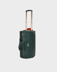 Statement Traveler Rolling Duffle in Emerald Green