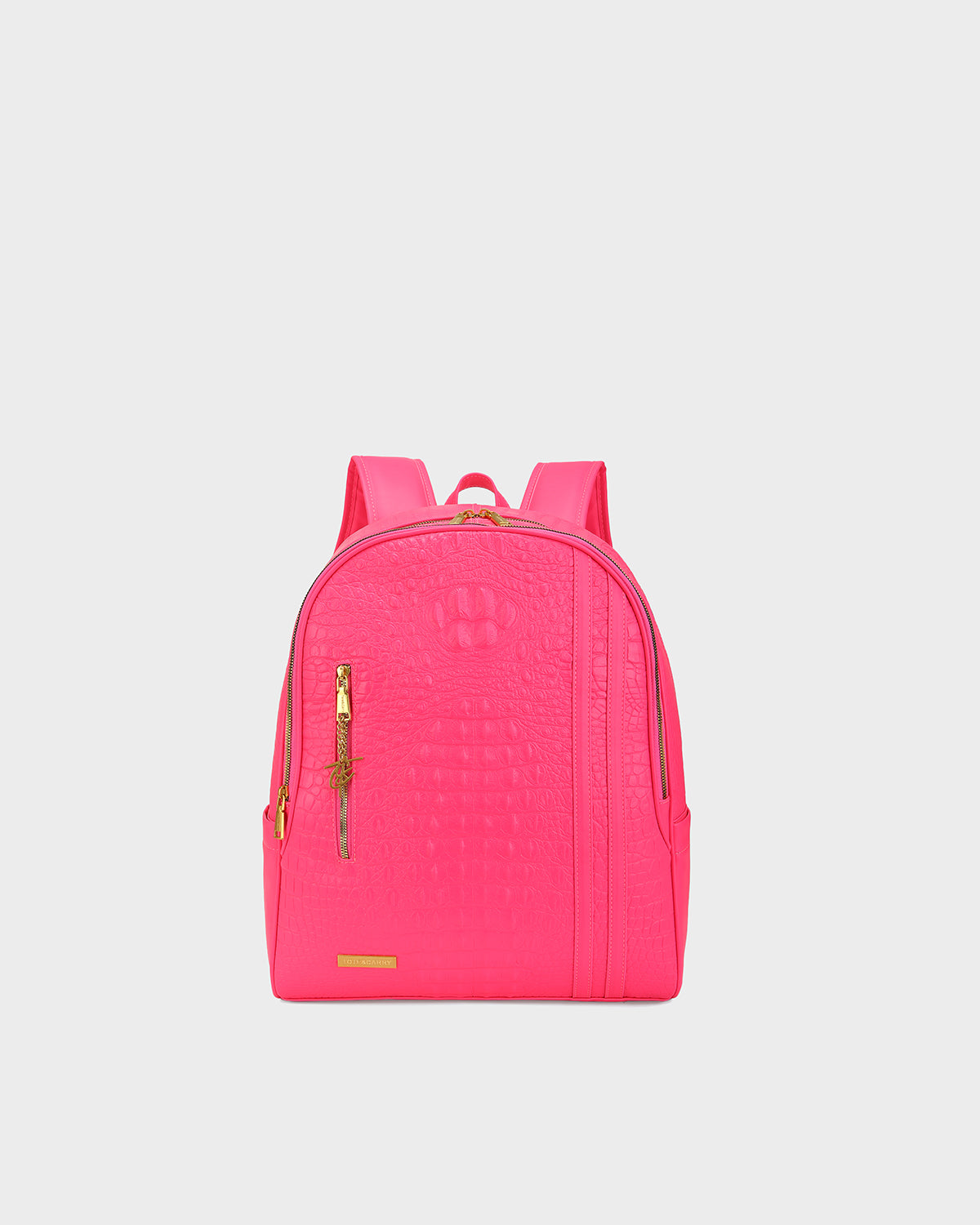 Statement Traveler Rolling Duffle Set in Neon Pink