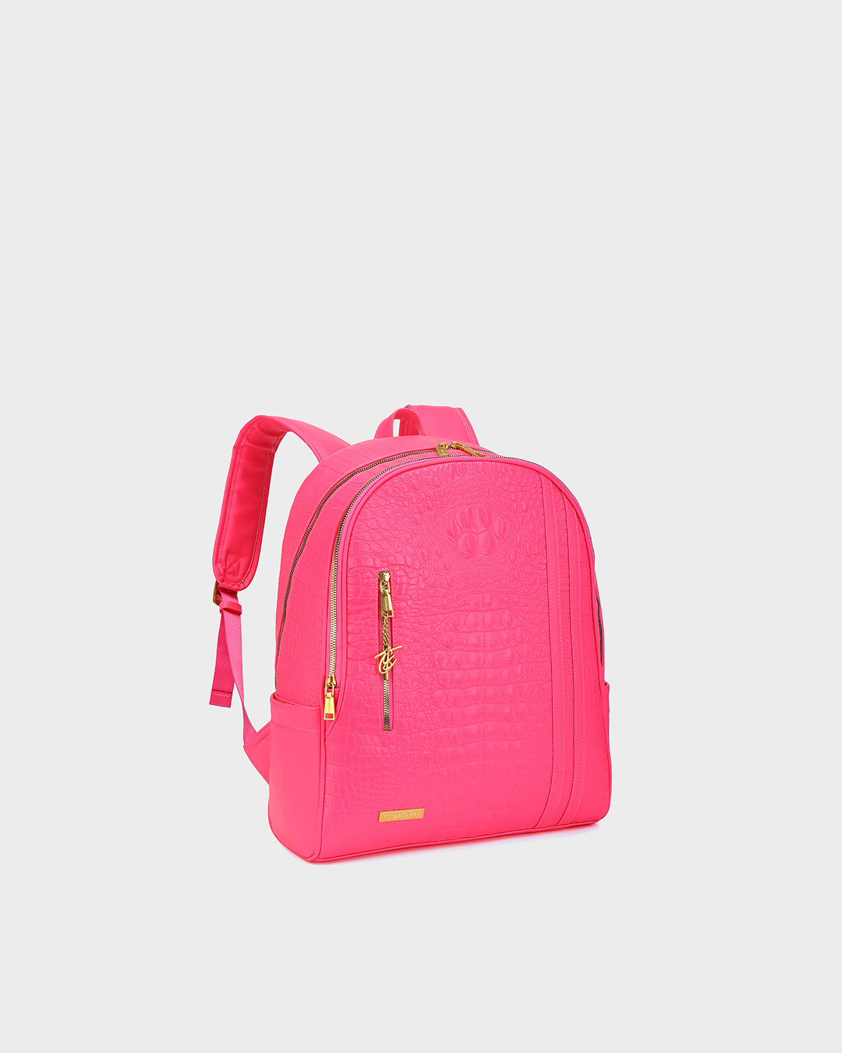 Statement Traveler Rolling Duffle Set in Neon Pink
