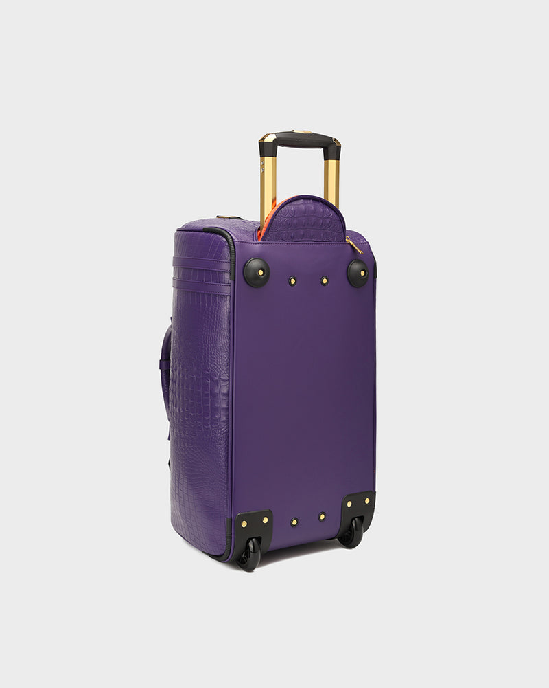 Statement Rolling Duffle Bag in Purple