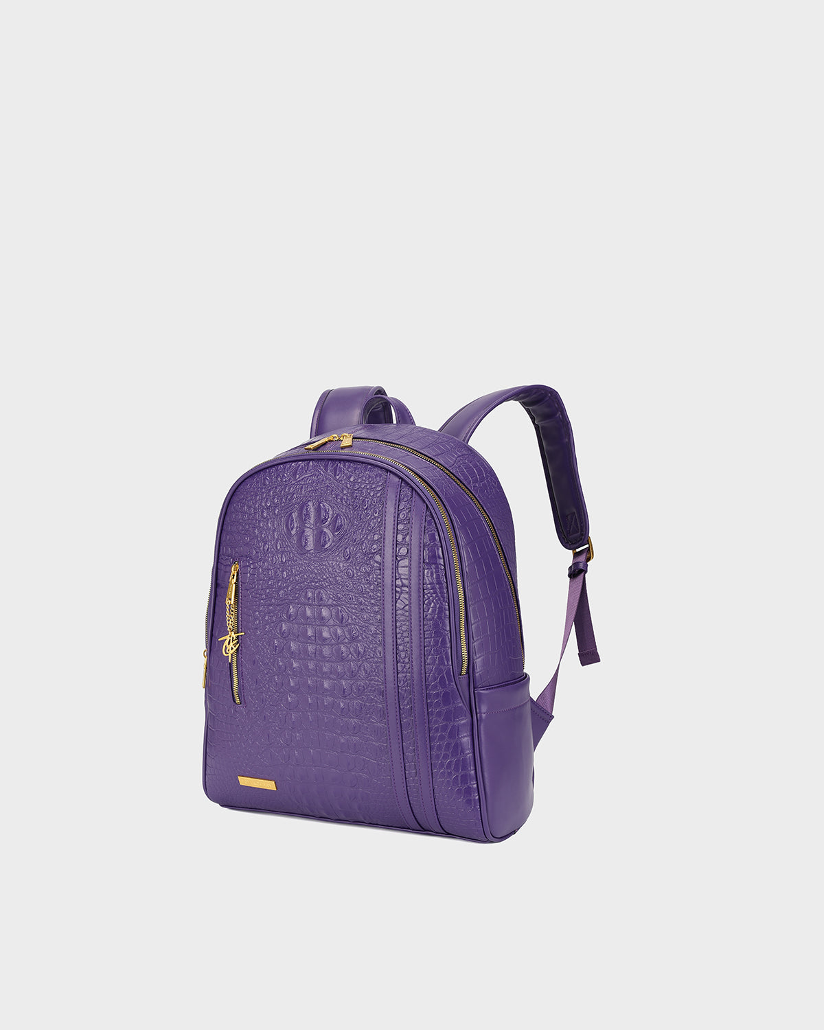 Statement Traveler Rolling Duffle Set in Purple