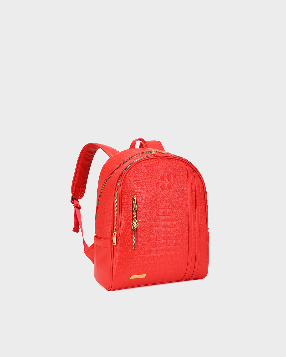 Statement Traveler Rolling Duffle Set in Red