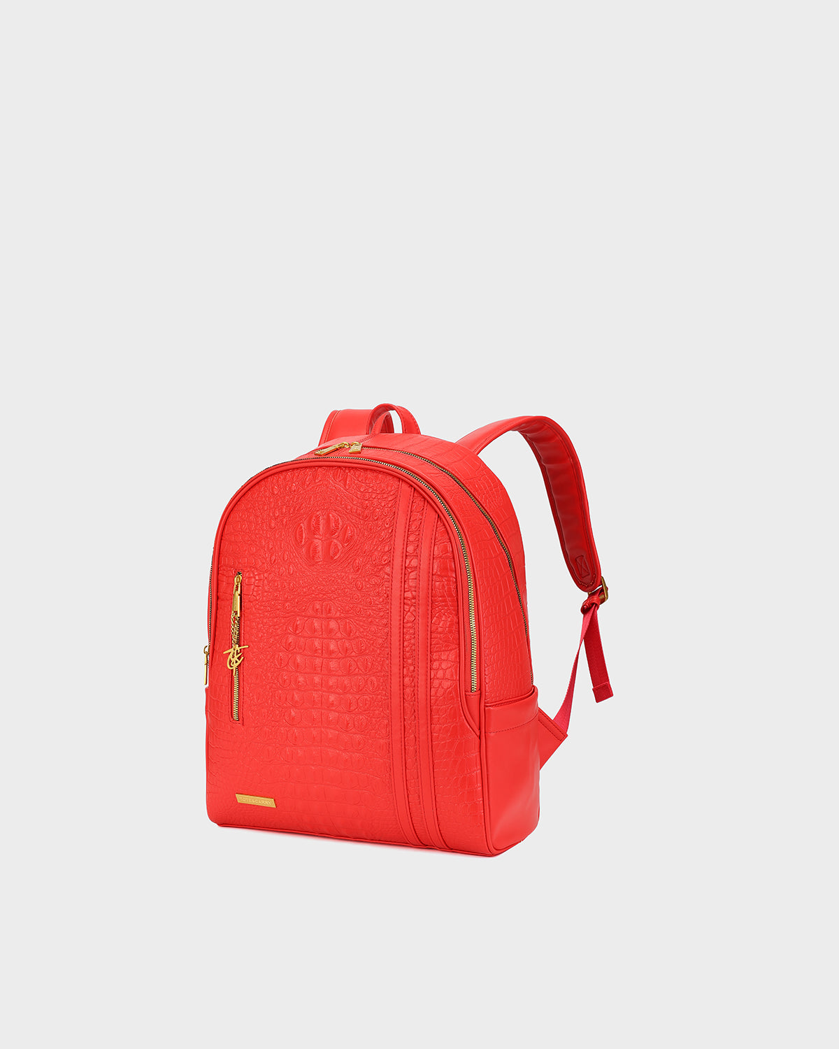 Statement Traveler Rolling Duffle Set in Red