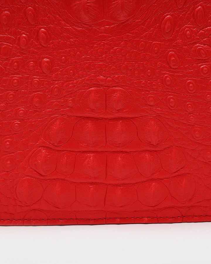 Apollo 2 Clutch Purse in Red