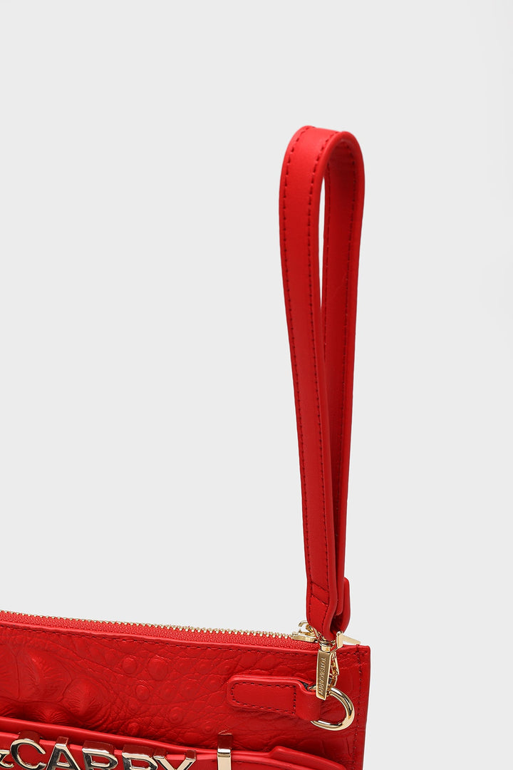 Apollo 2 Clutch Purse in Red