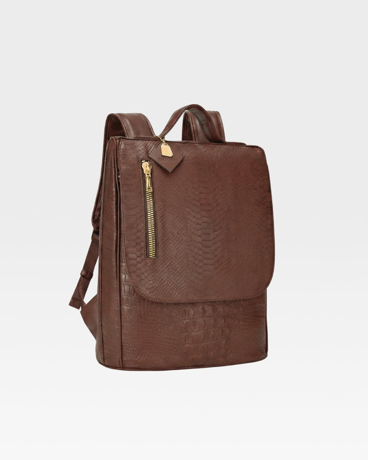 Statement Weekender Backpack in Brown