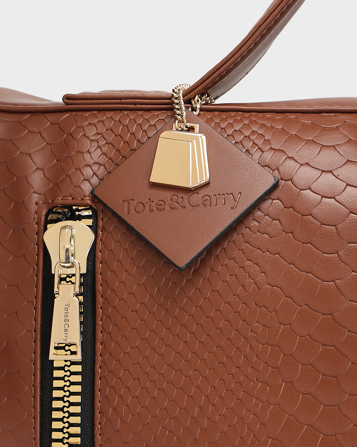 Statement Weekender Backpack in Caramel