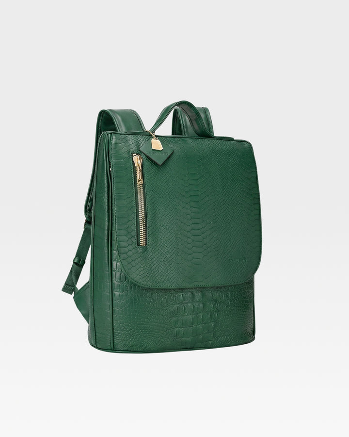 Statement Weekender Backpack in Emerald Green