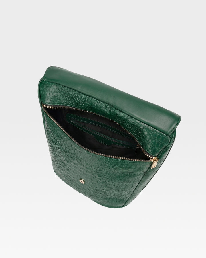 Statement Weekender Backpack in Emerald Green