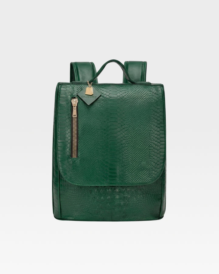 Statement Weekender Backpack in Emerald Green