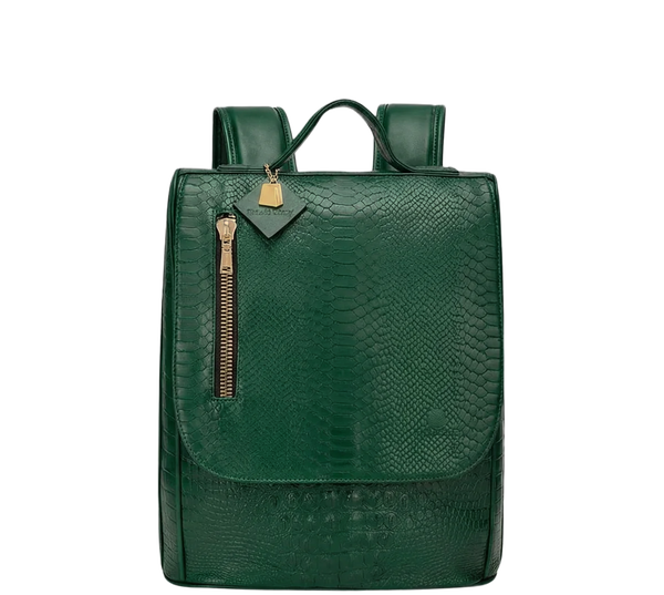 Statement Weekender Backpack in Emerald Green