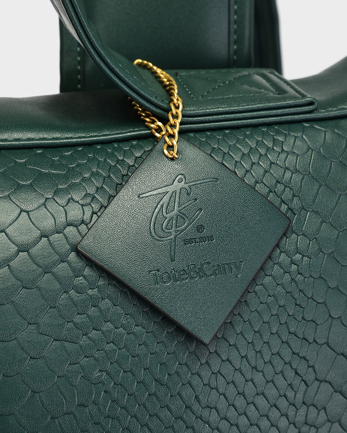 Statement Weekender Backpack in Emerald Green