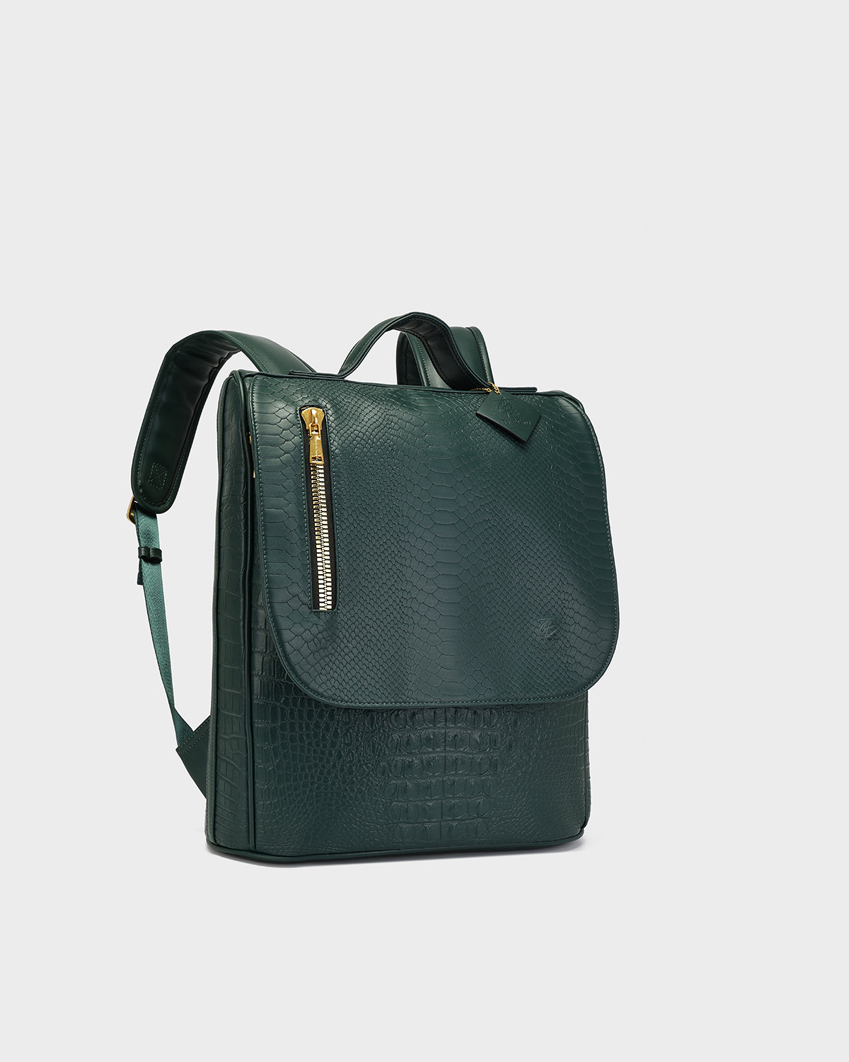 Statement Weekender Backpack in Emerald Green