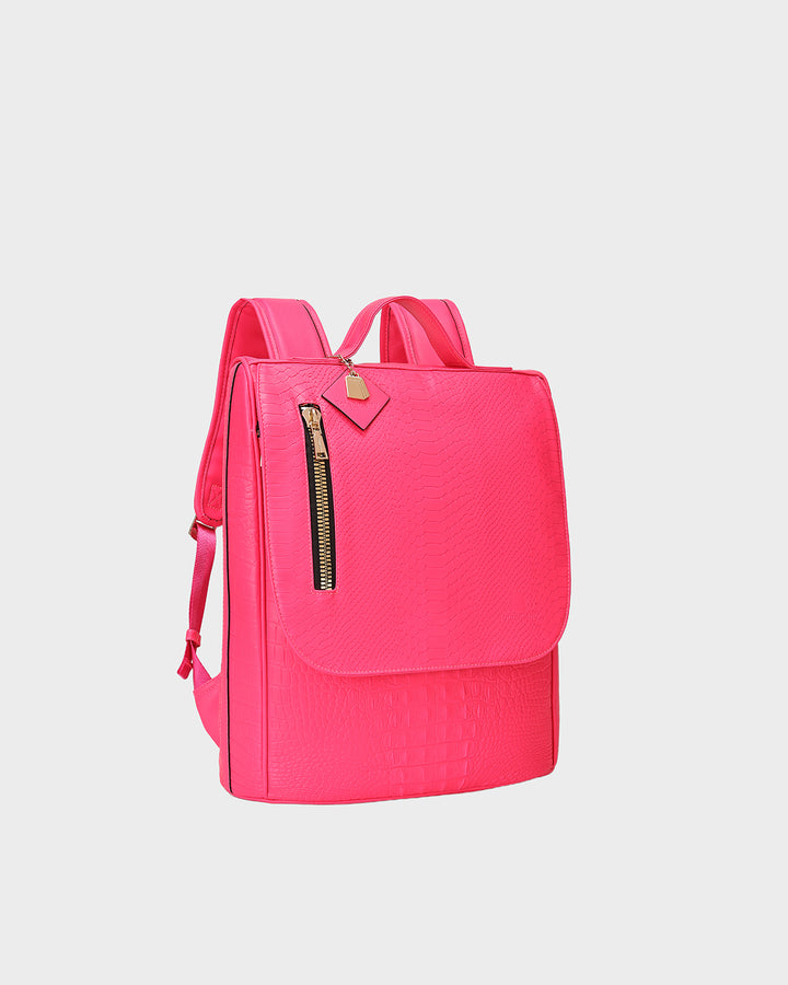 Statement Weekender Travel Set in Neon Pink