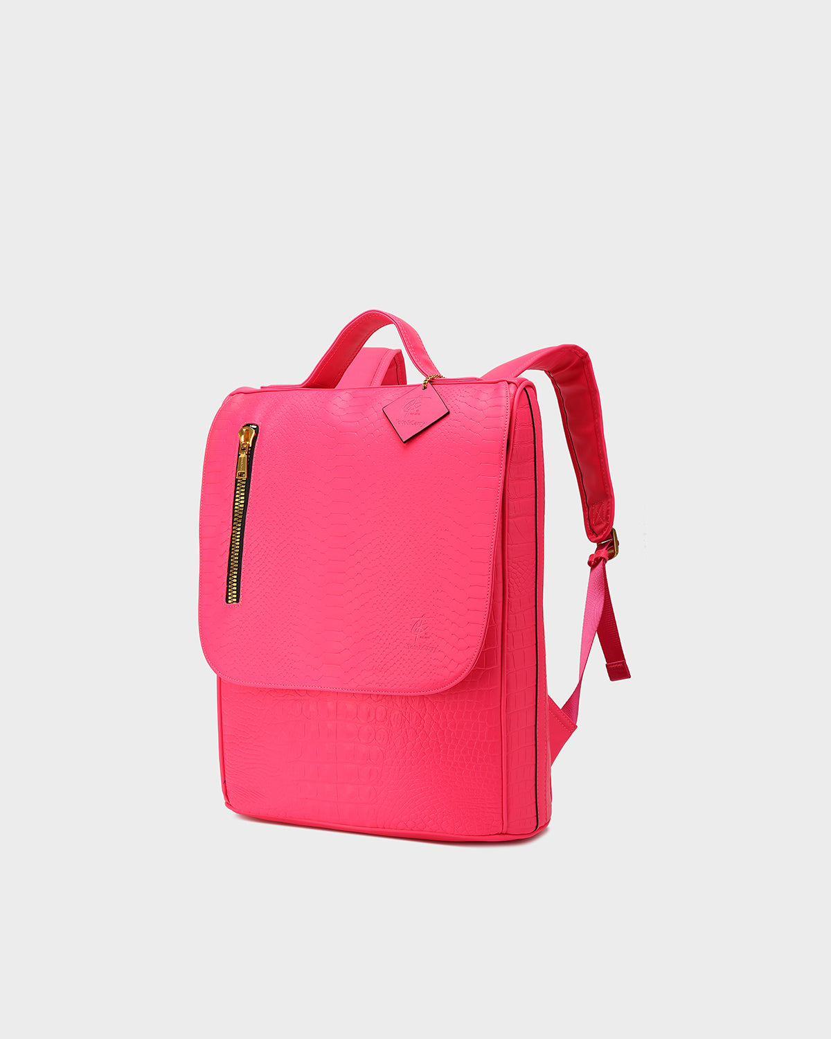 Statement Weekender Backpack in Neon Pink