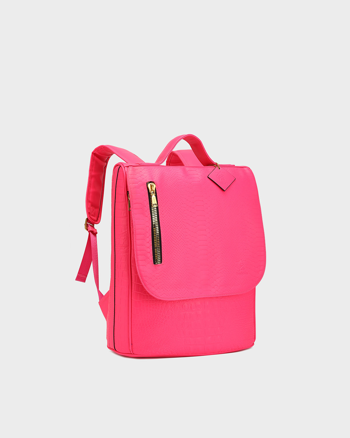 Statement Weekender Backpack in Neon Pink