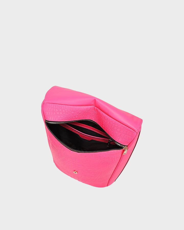 Statement Weekender Travel Set in Neon Pink