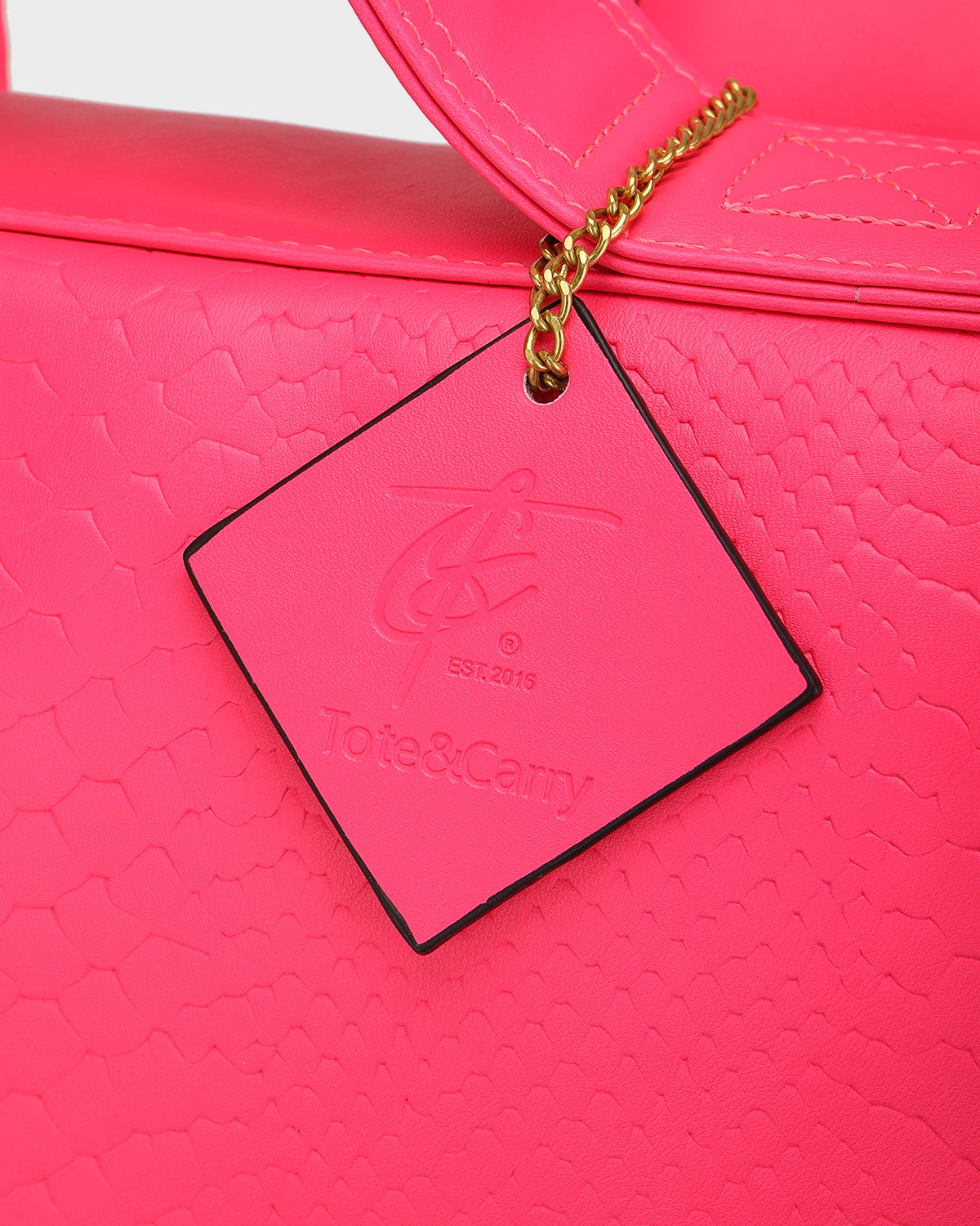 Statement Weekender Backpack in Neon Pink