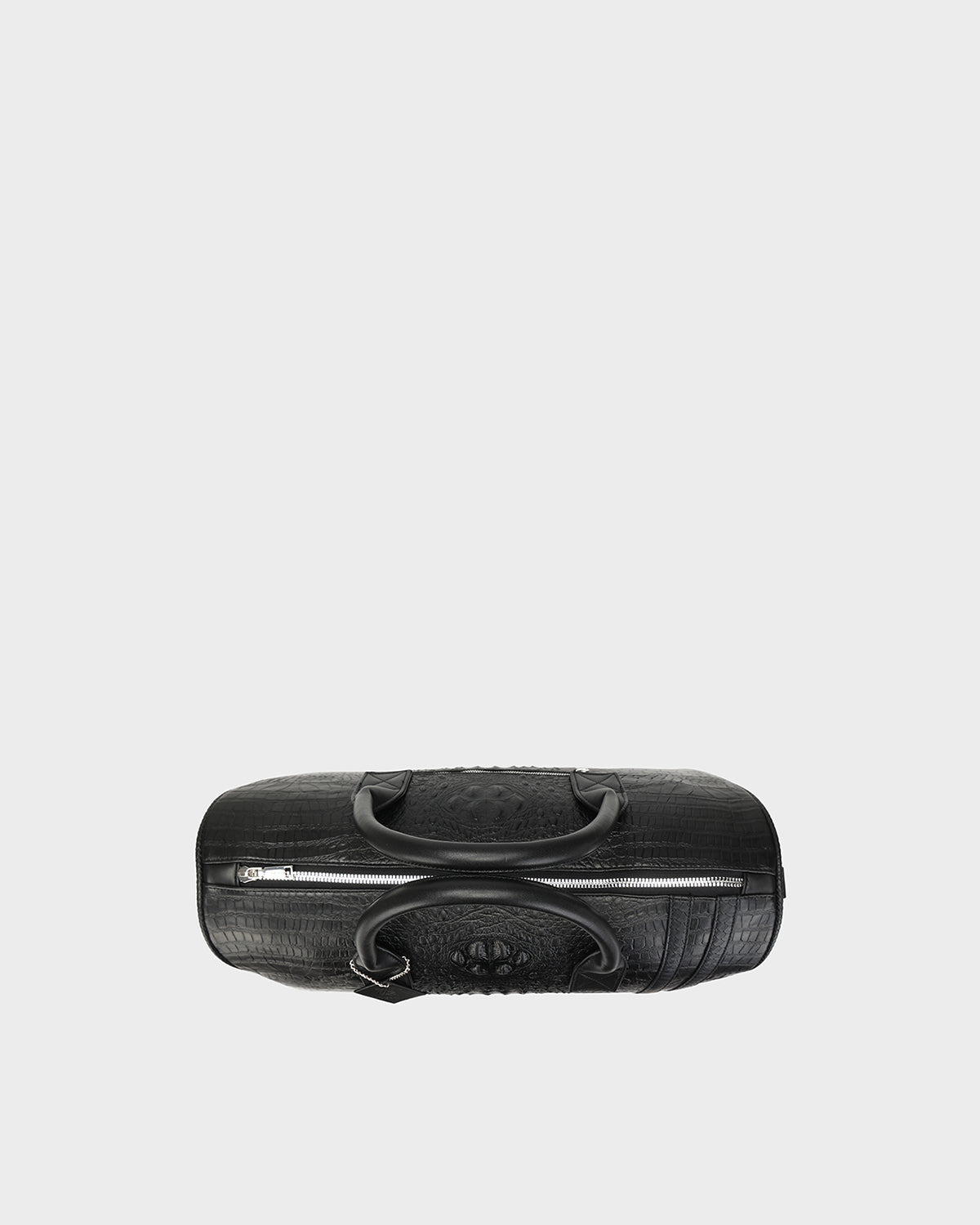 Statement Weekender Duffle Bag in Black