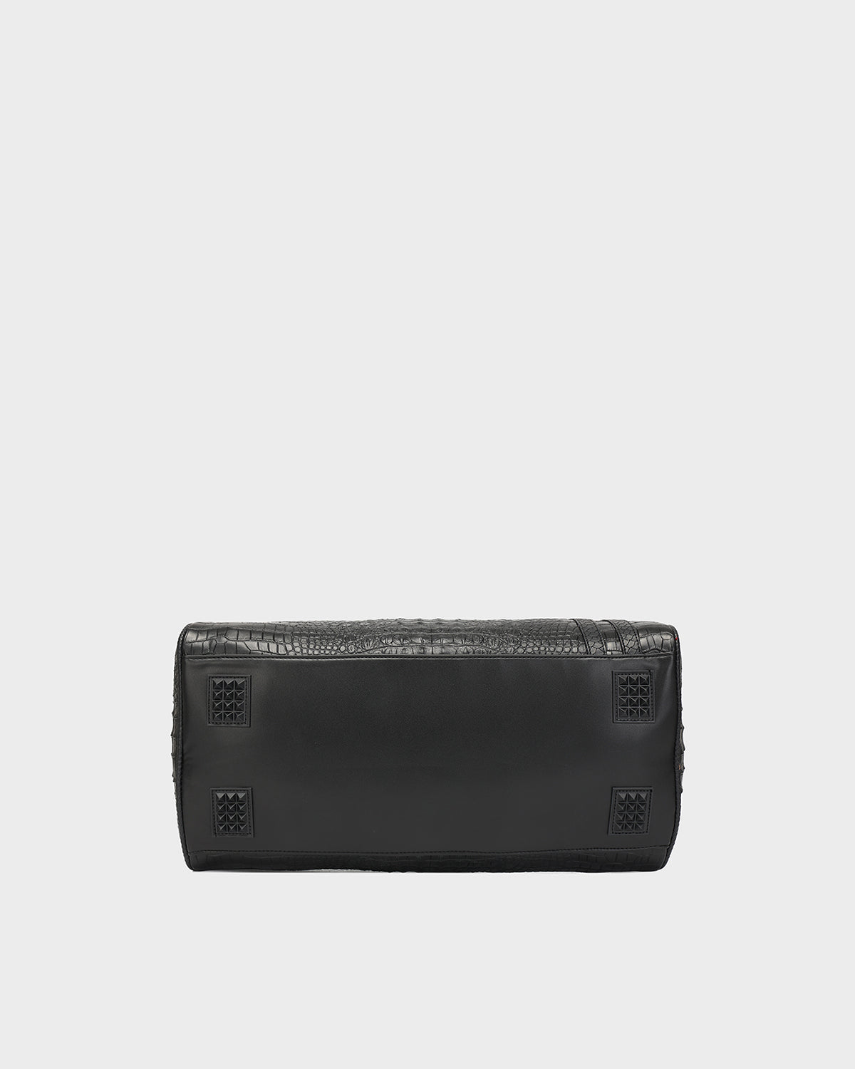 Statement Weekender Duffle Bag in Black