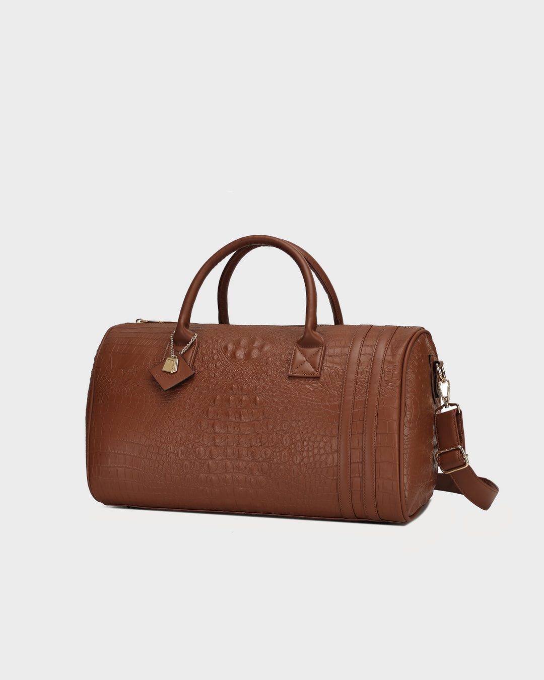 Statement Weekender Travel Set in Caramel