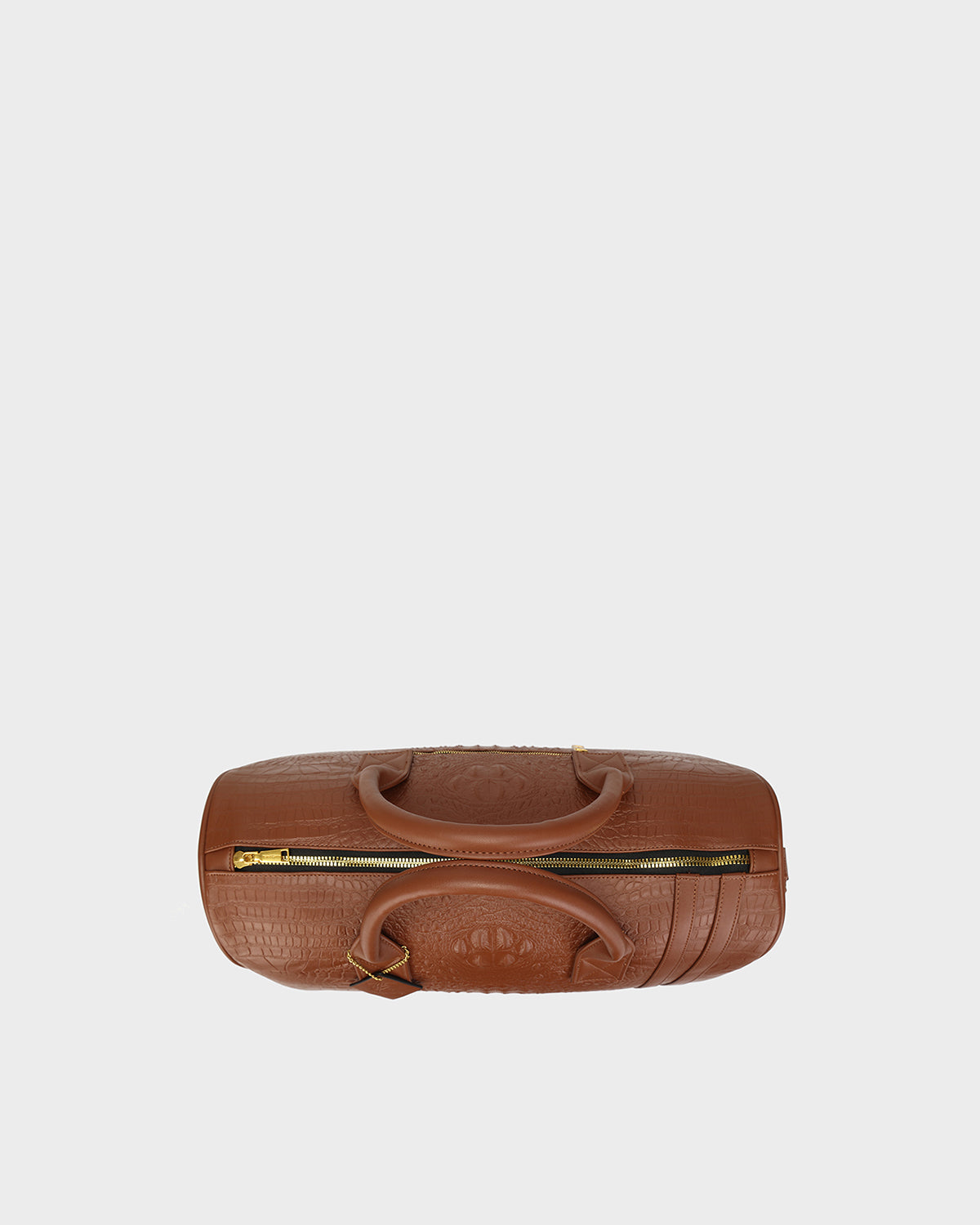 Statement Weekender Duffle Bag in Caramel