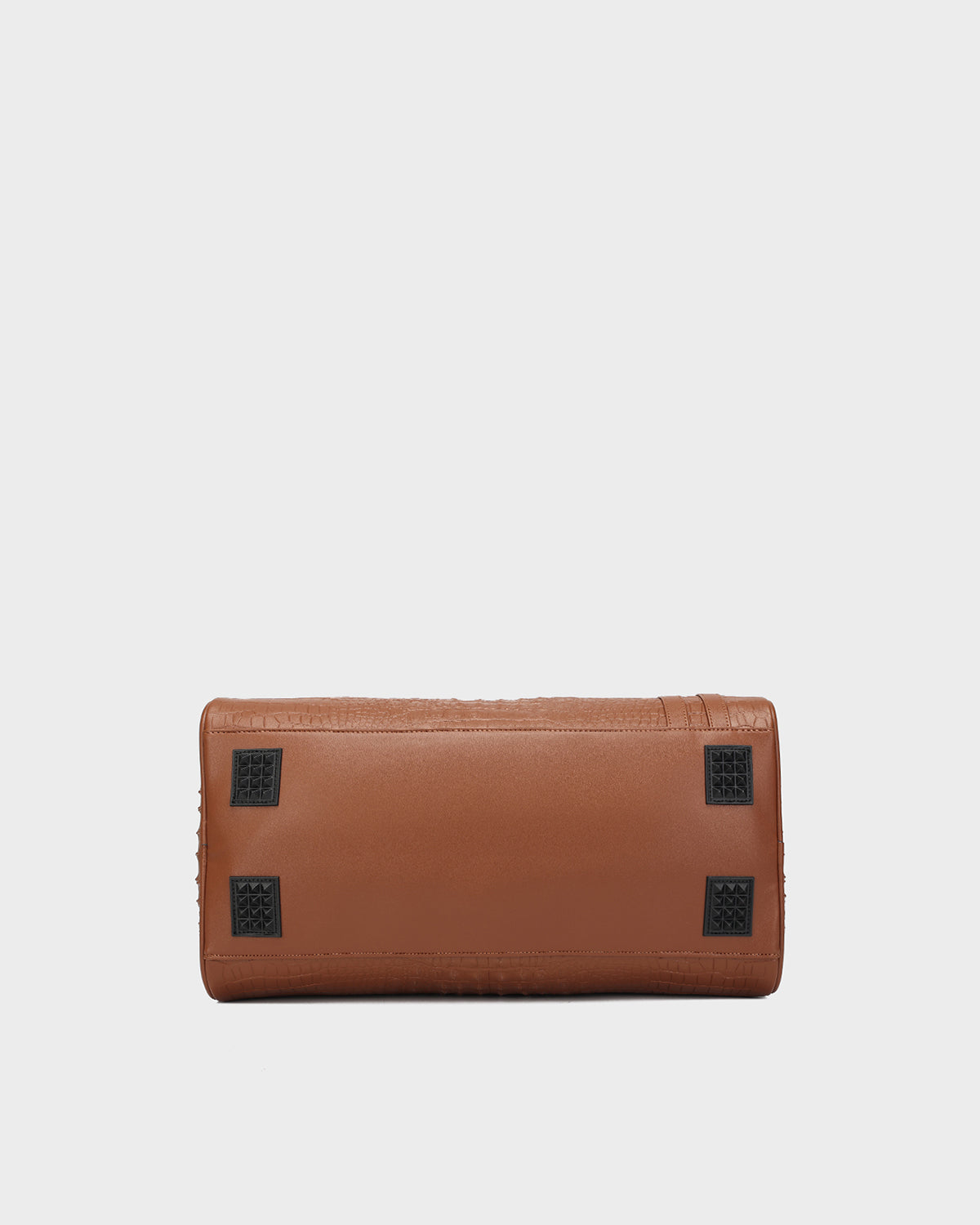 Statement Weekender Duffle Bag in Caramel