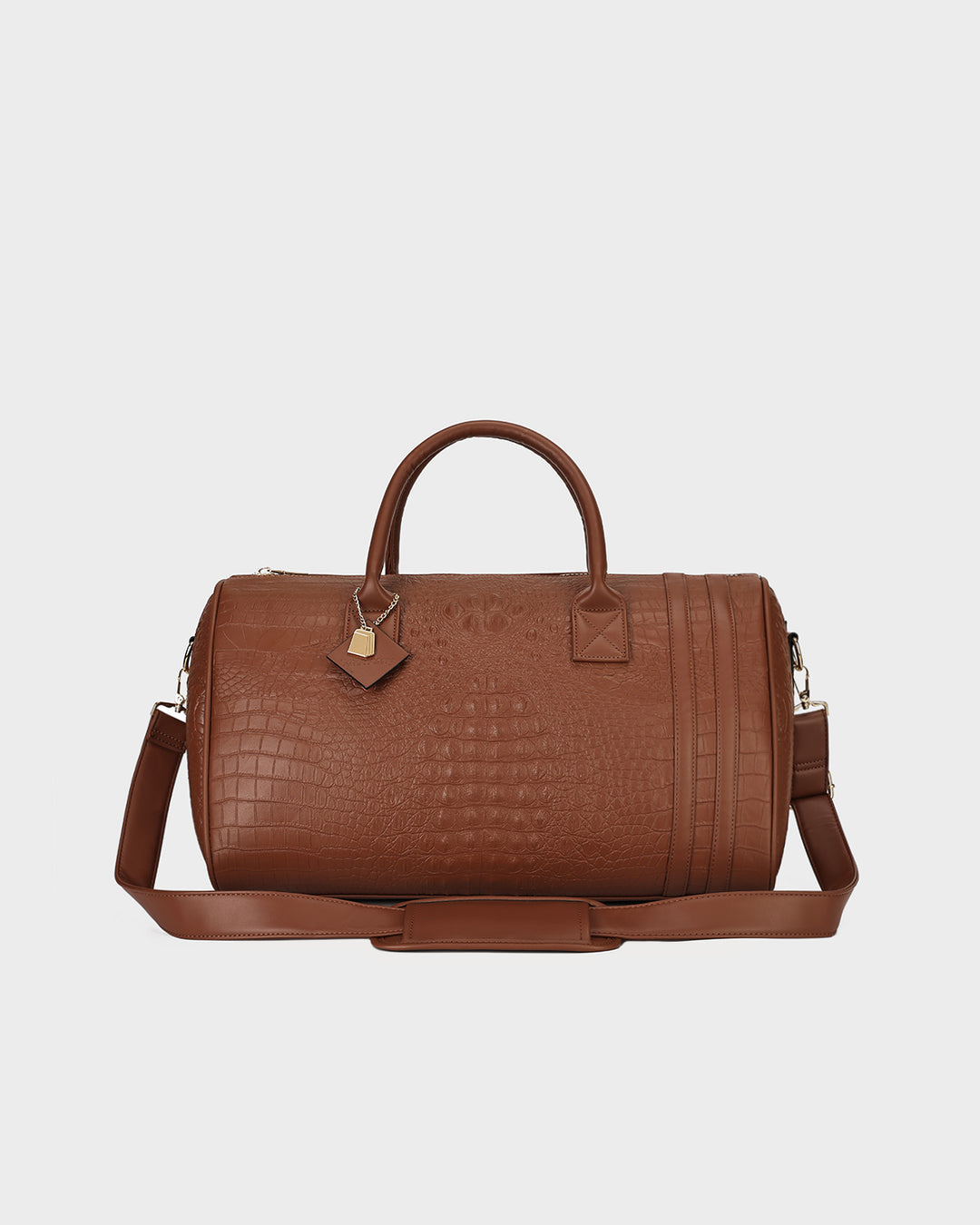 Statement Weekender Travel Set in Caramel