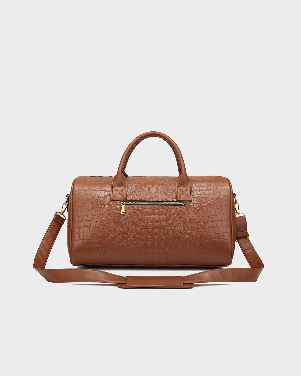 Statement Weekender Duffle Bag in Caramel V2