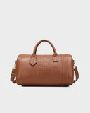 Statement Weekender Duffle Bag in Caramel V2