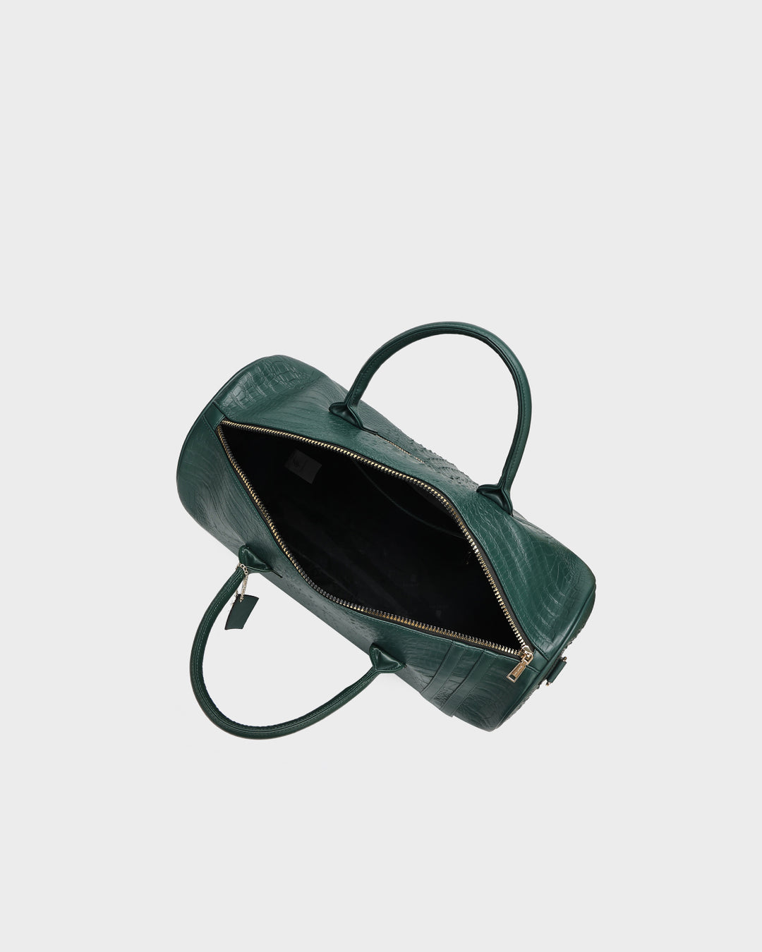 Statement Weekender Duffle Bag in Emerald Green