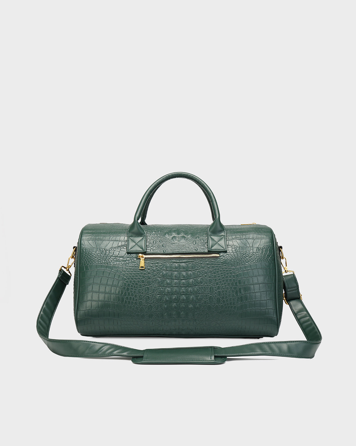 Statement Weekender Duffle Bag in Emerald Green