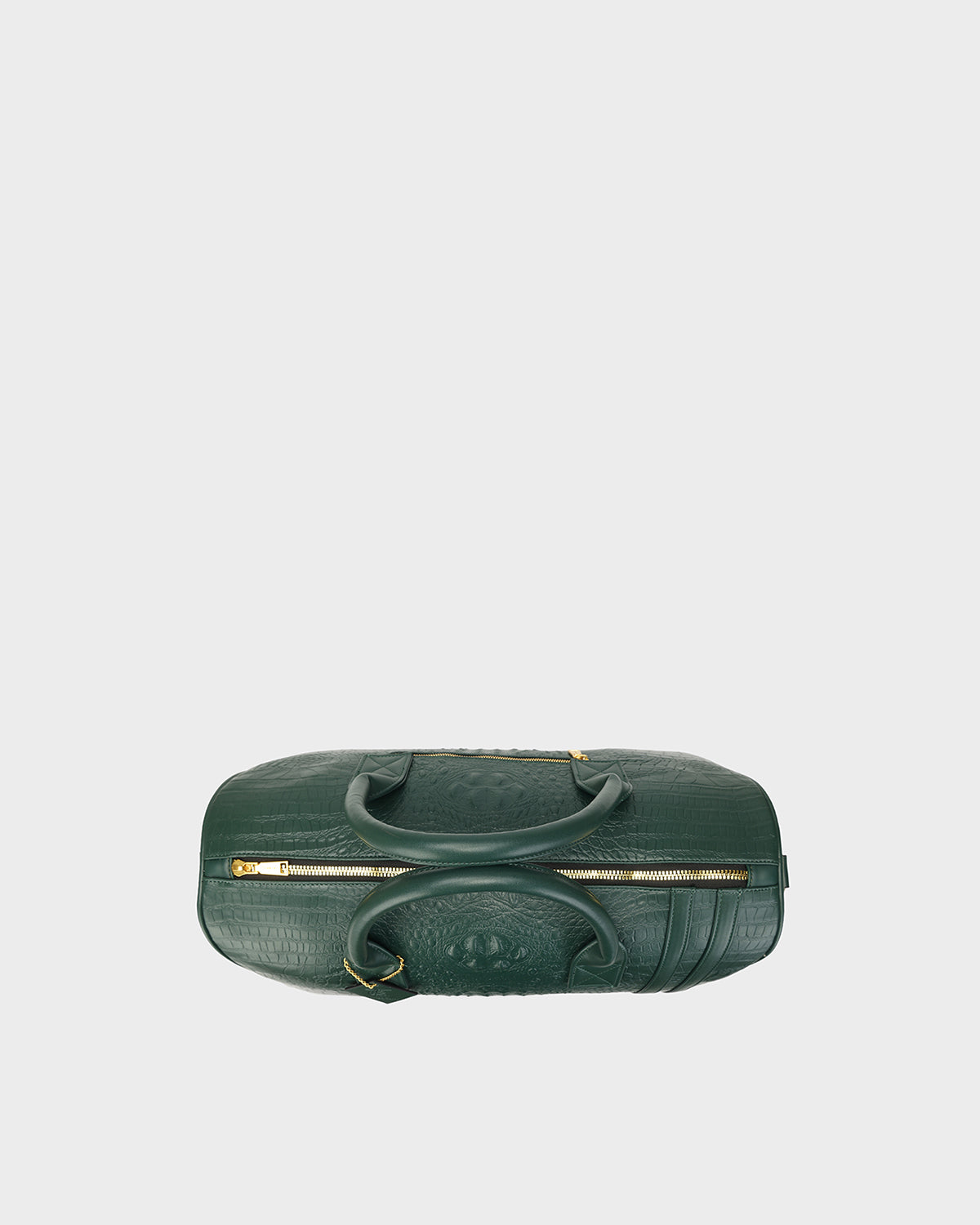 Statement Weekender Duffle Bag in Emerald Green
