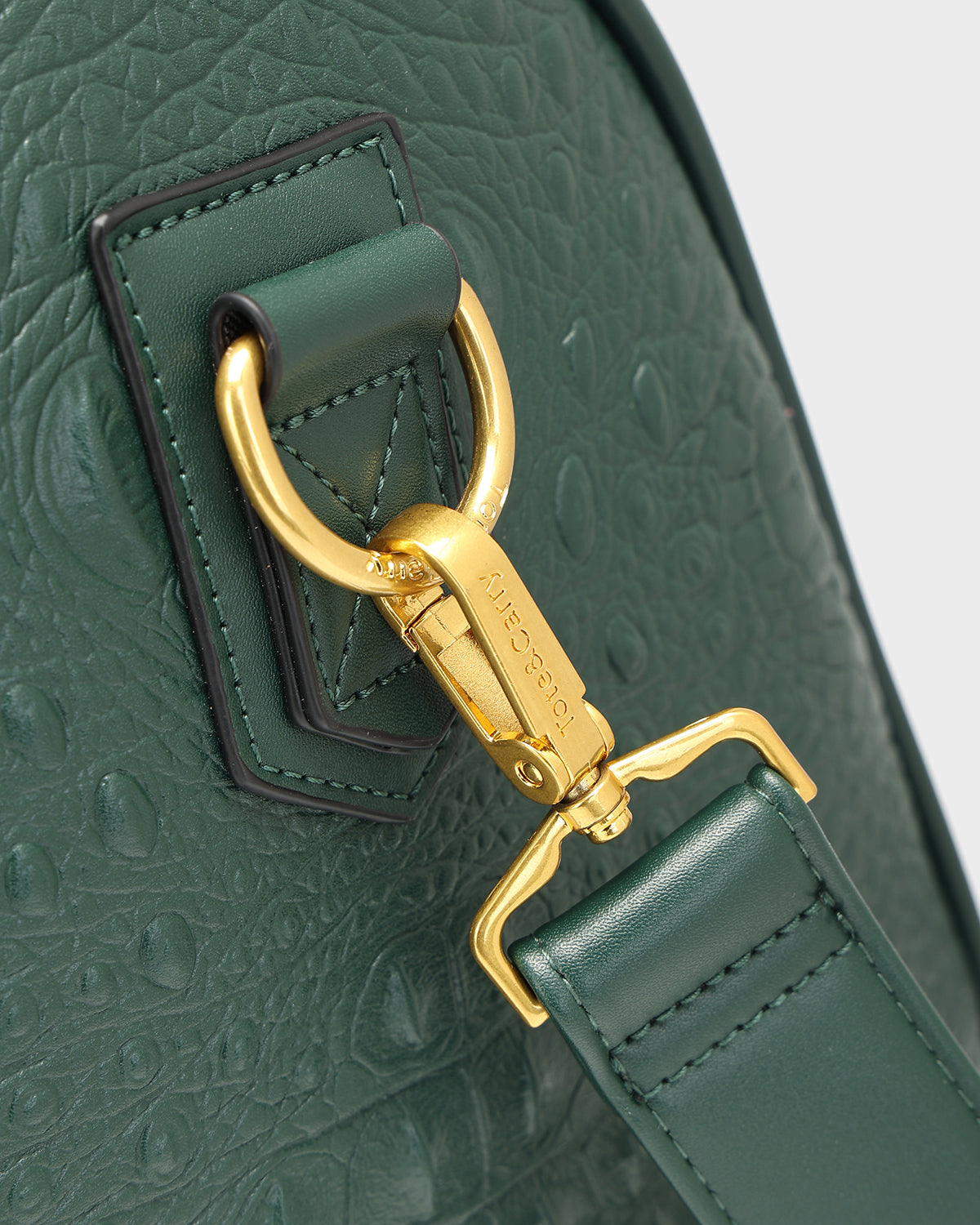Statement Weekender Duffle Bag in Emerald Green