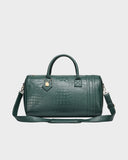 Statement Weekender Duffle Bag in Emerald Green